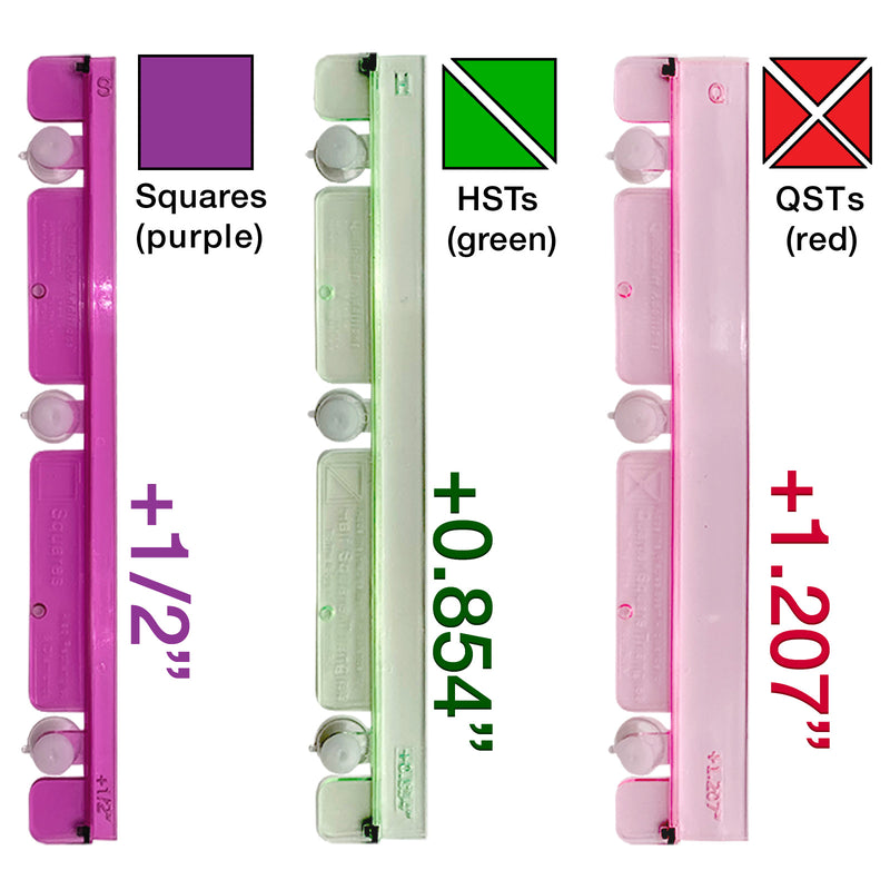 Super Easy FSQ Set for 12" Quilt Rulers by Guidelines4Quilting