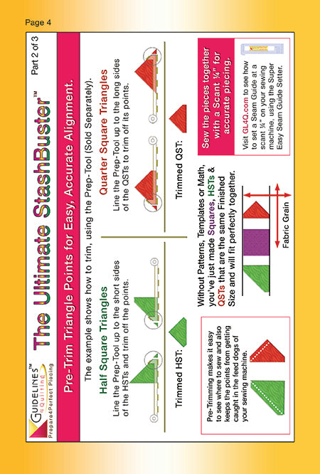 Finished-Size Quilting Booklet by Guidelines4Quilting