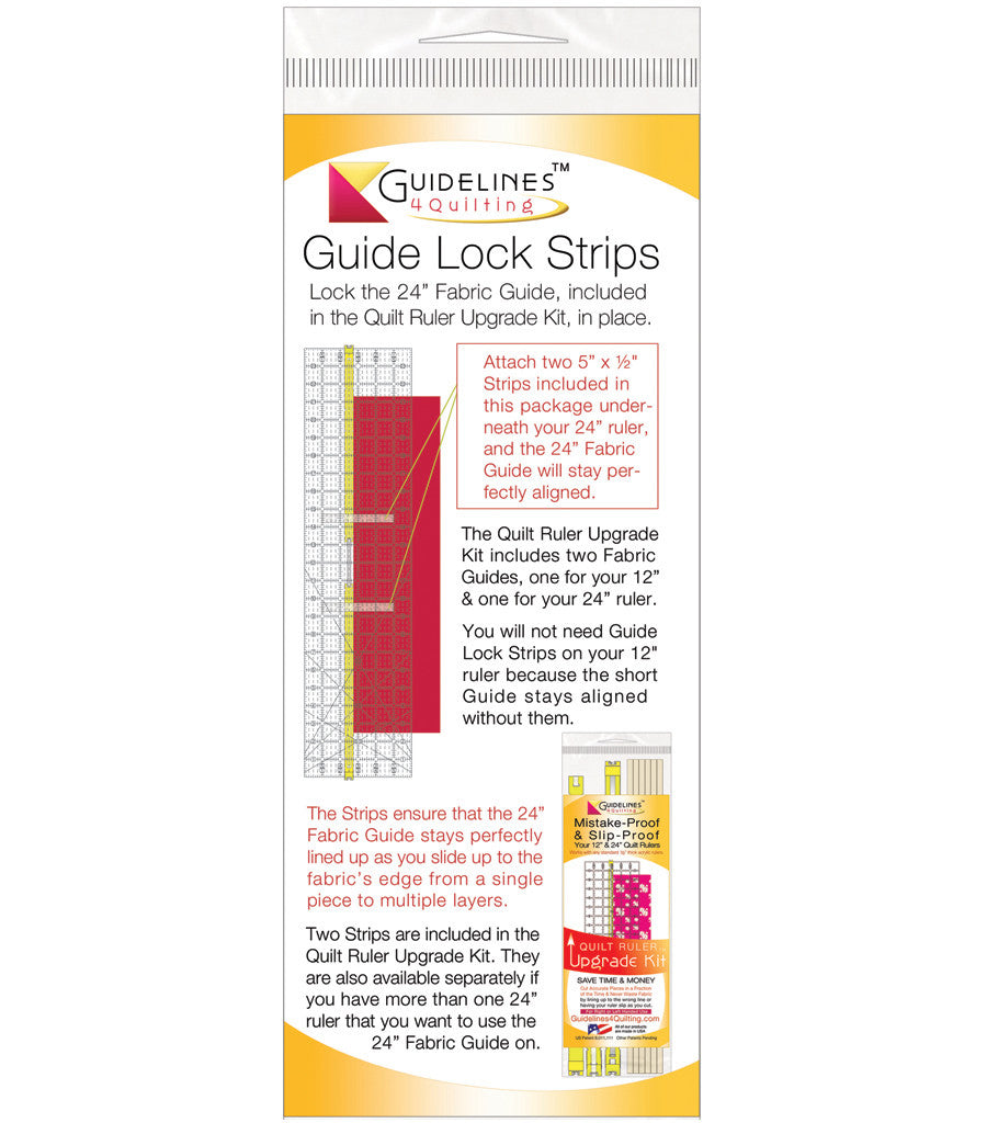 Guide Lock Strips for 24" Fabric Guide - 2 strips