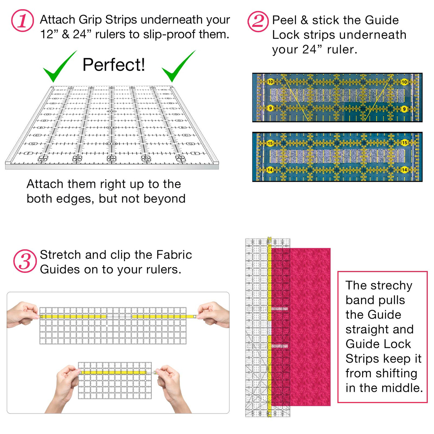 Quilt Ruler Upgrade Kit, Guidelines 4 Quilting #GL-UPKT