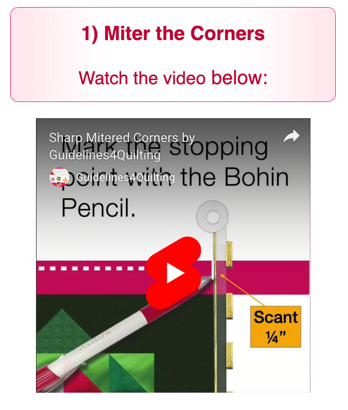 Sharp Mitered Corners Set