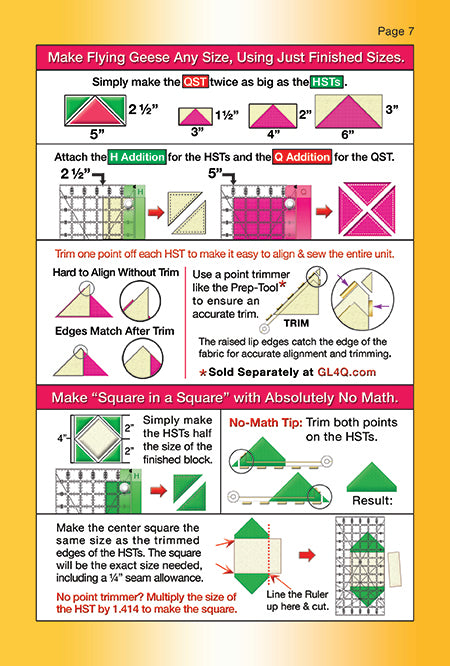 Finished-Size Quilting Booklet by Guidelines4Quilting