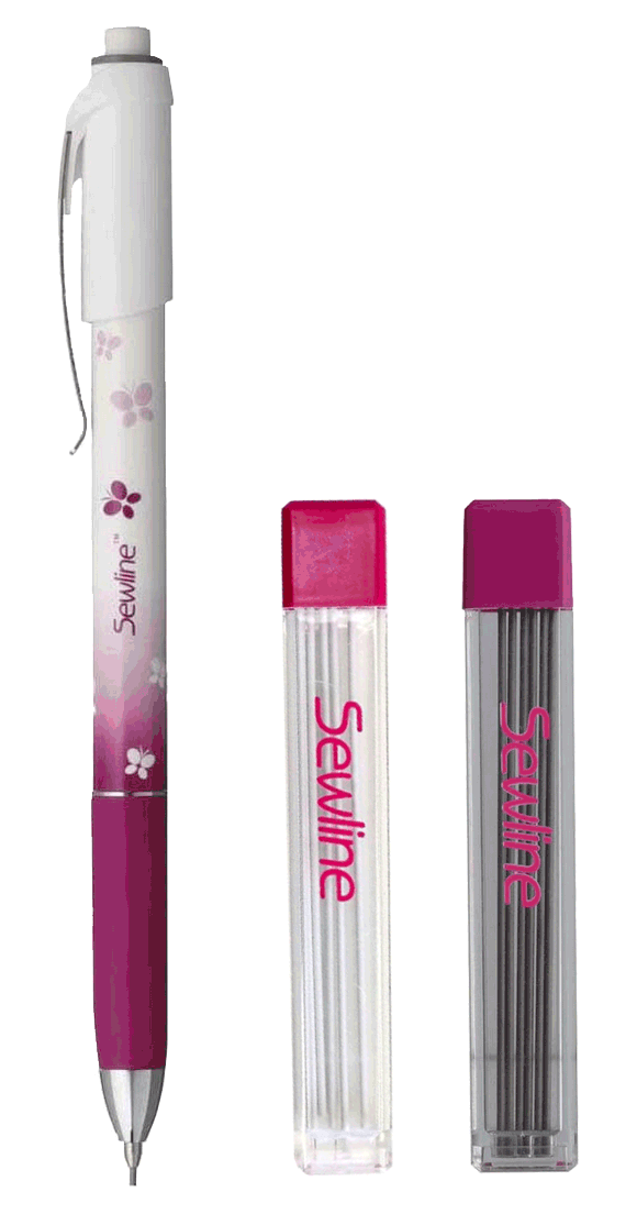 Sewline Mechanical Marking Pencil with White & Dark Green Refills