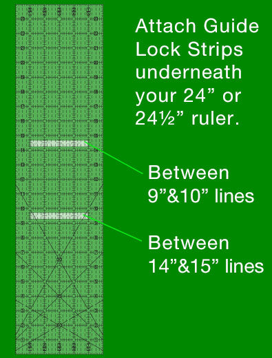 Replacement Fabric Guide for 24" Rulers for the Quilt Ruler Upgrade Kit