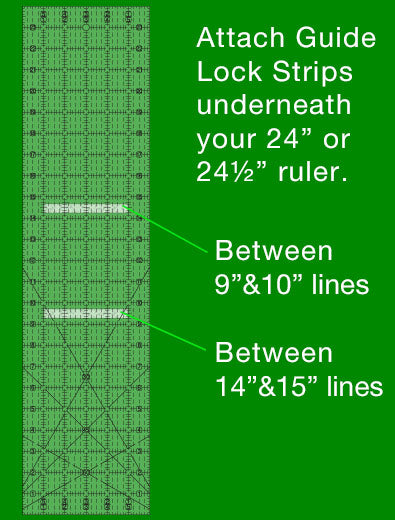 Guide Lock Strips for 24" Fabric Guide - 2 strips