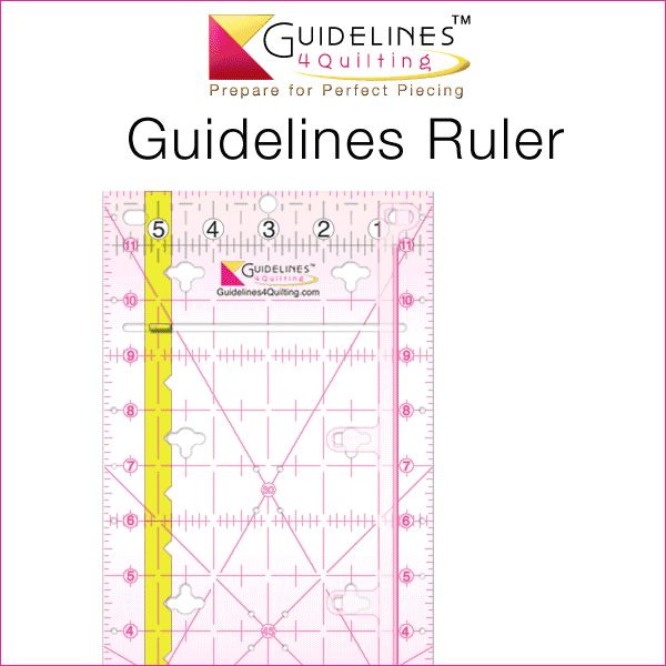 New Guidelines Non Slip Ruler (6"x12")