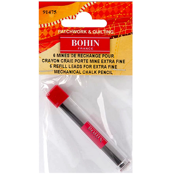 Bohin Pencil Chalk Refills - 6/Pack - Grey