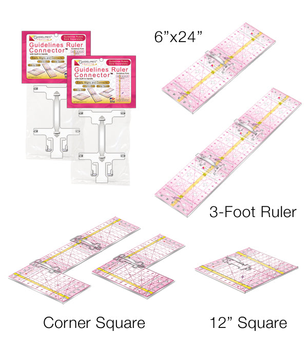 New Guidelines Non Slip Ruler (6"x12")