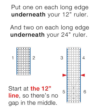 Grip Strips for quilt rulers